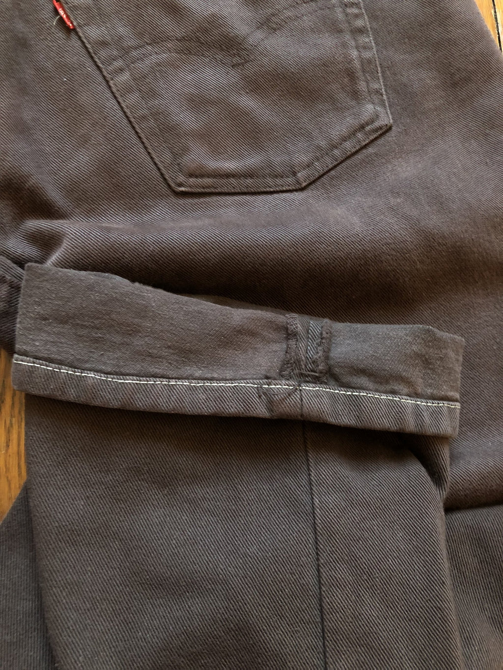Vintage Levis 501 W38 L36 Jeans marron chocolat 90s Made in USA