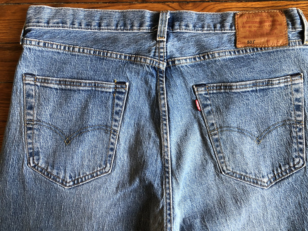 Vintage Levis 501 Big E W36 L38 Jeans bleu clair 2018