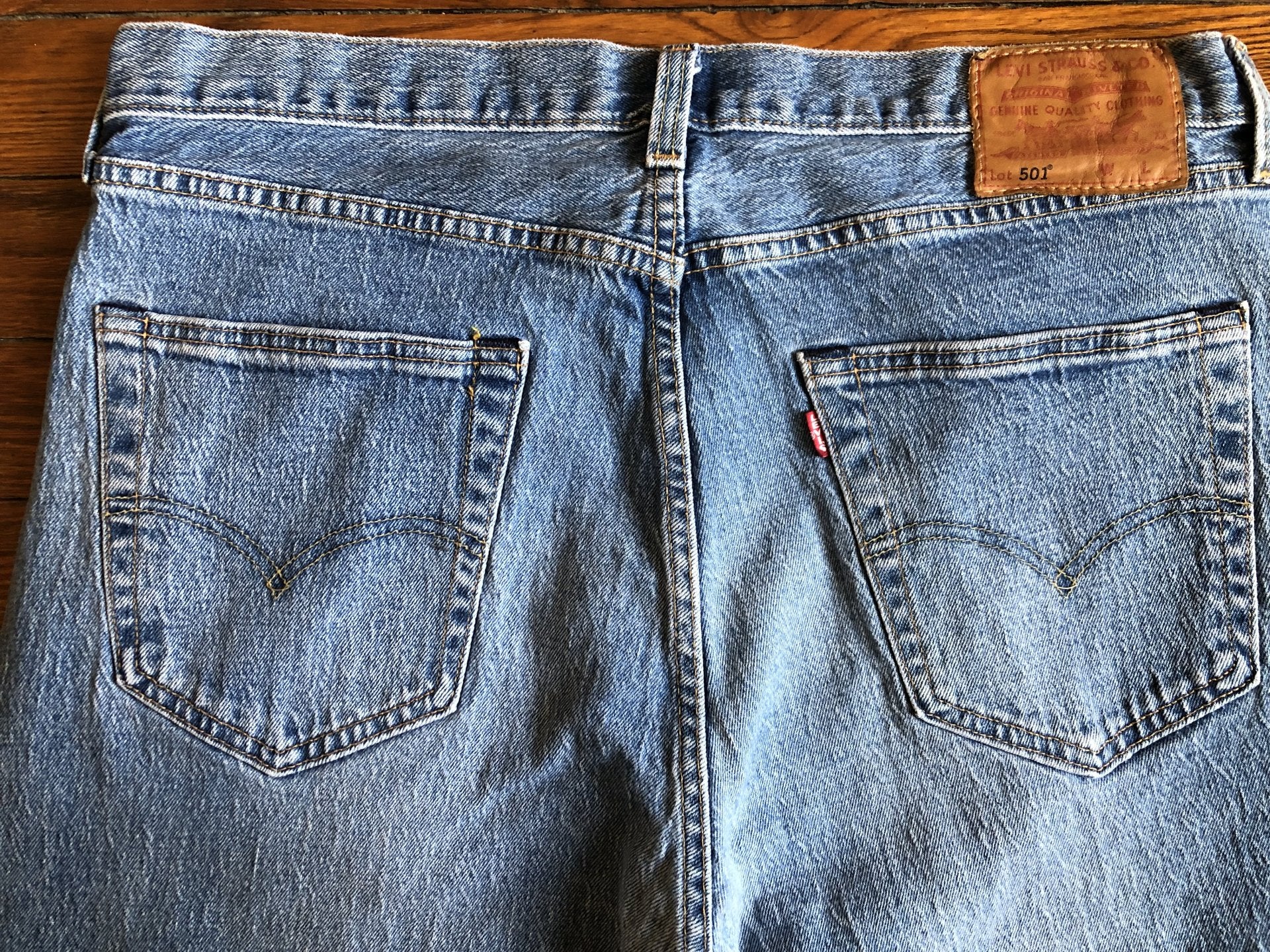 Vintage Levis 501 Big E W36 L38 Jeans bleu clair 2018