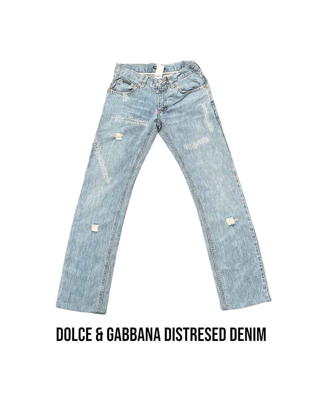 Vintage Dolce Gabbana Distresed Denim