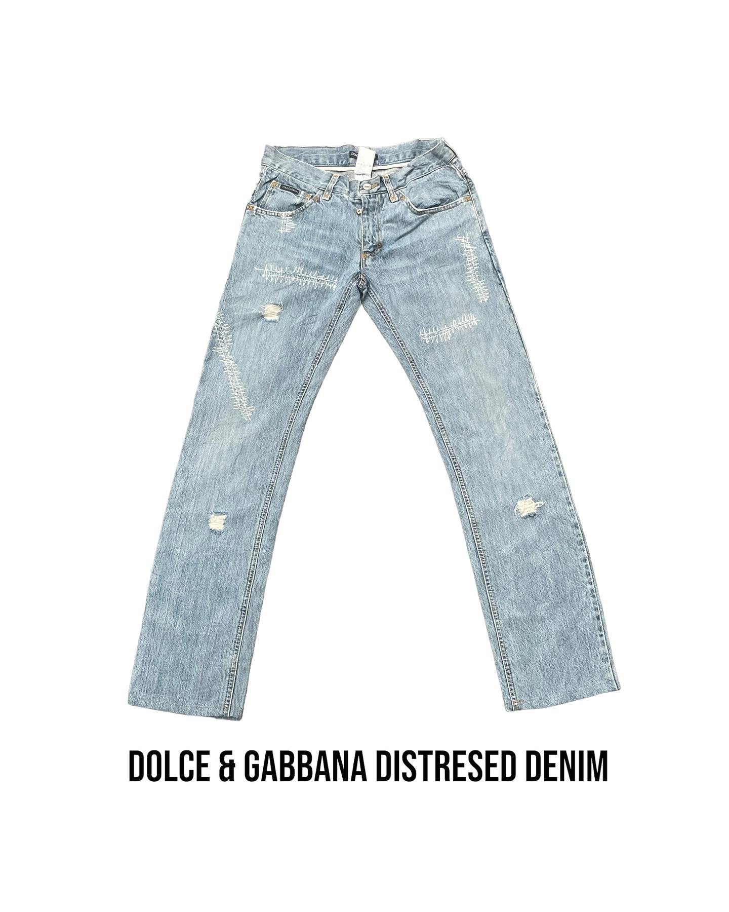 Vintage Dolce Gabbana Distresed Denim