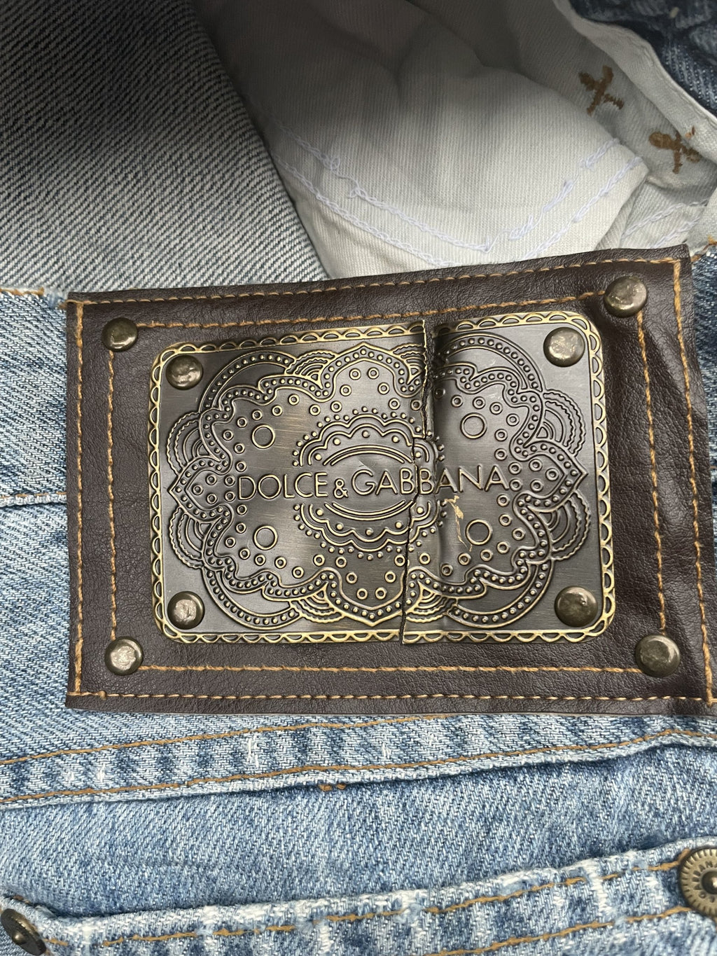 Vintage Dolce Gabbana Distresed Denim