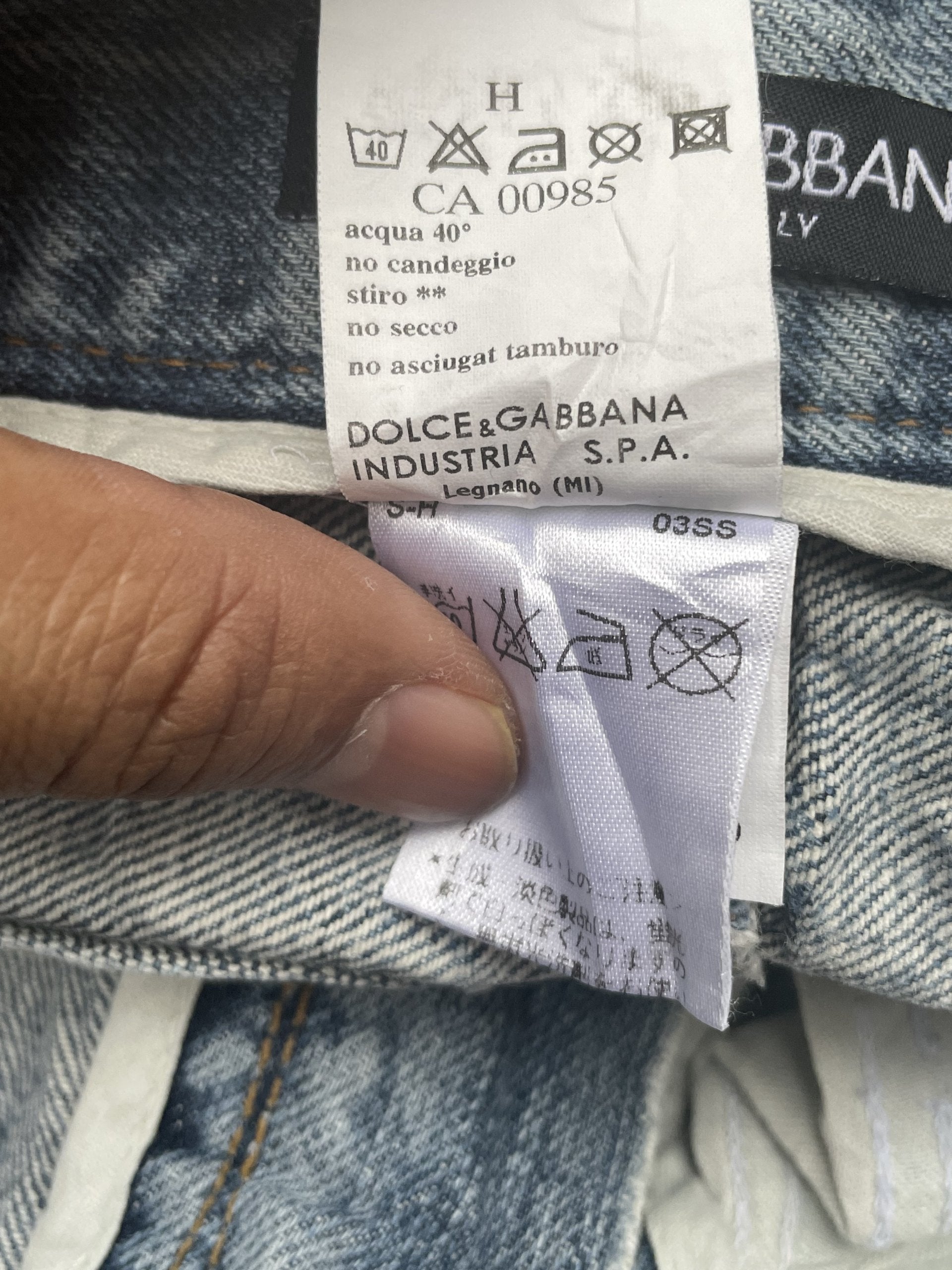 Vintage Dolce Gabbana Distresed Denim
