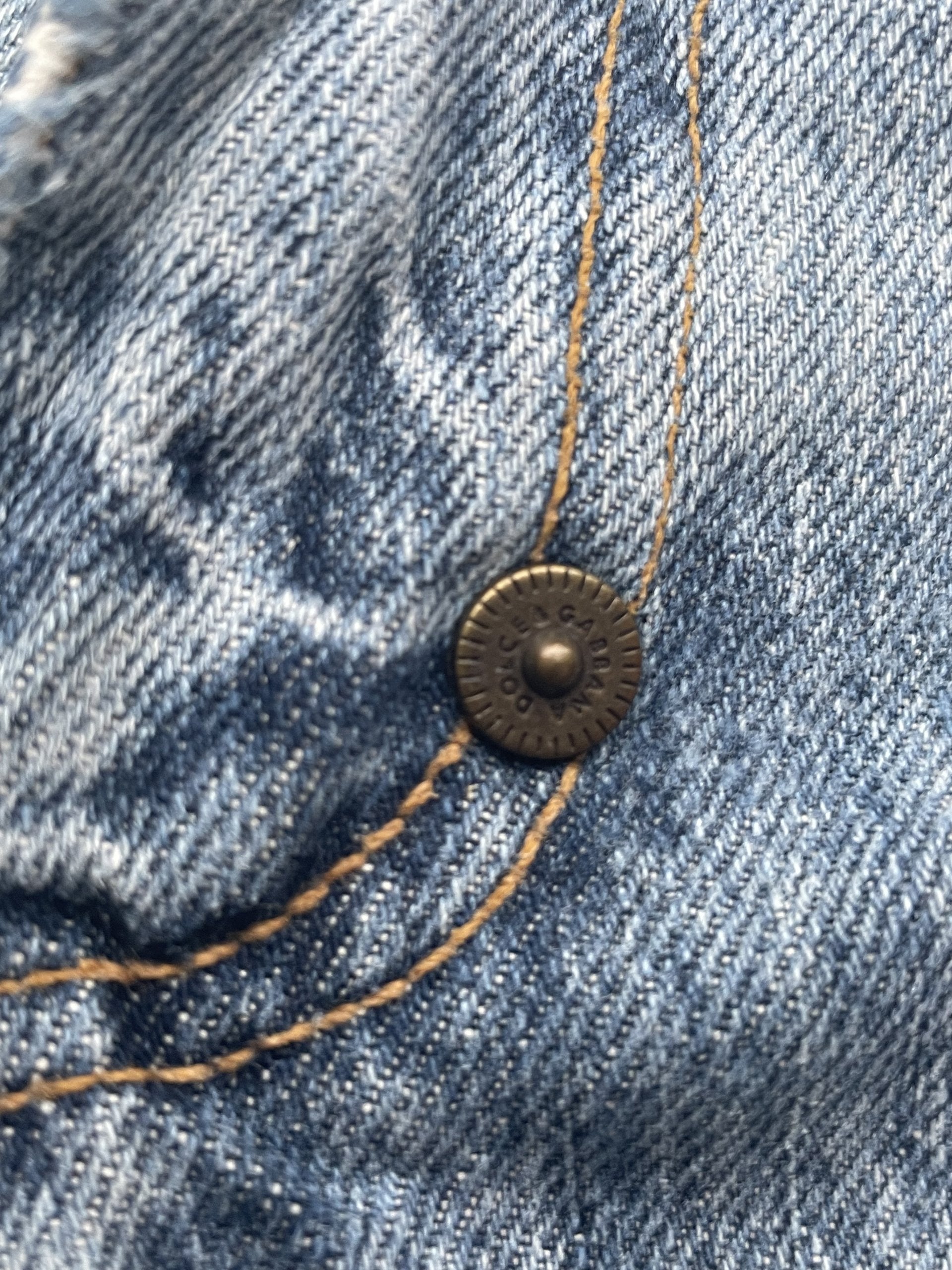 Vintage Dolce Gabbana Distresed Denim