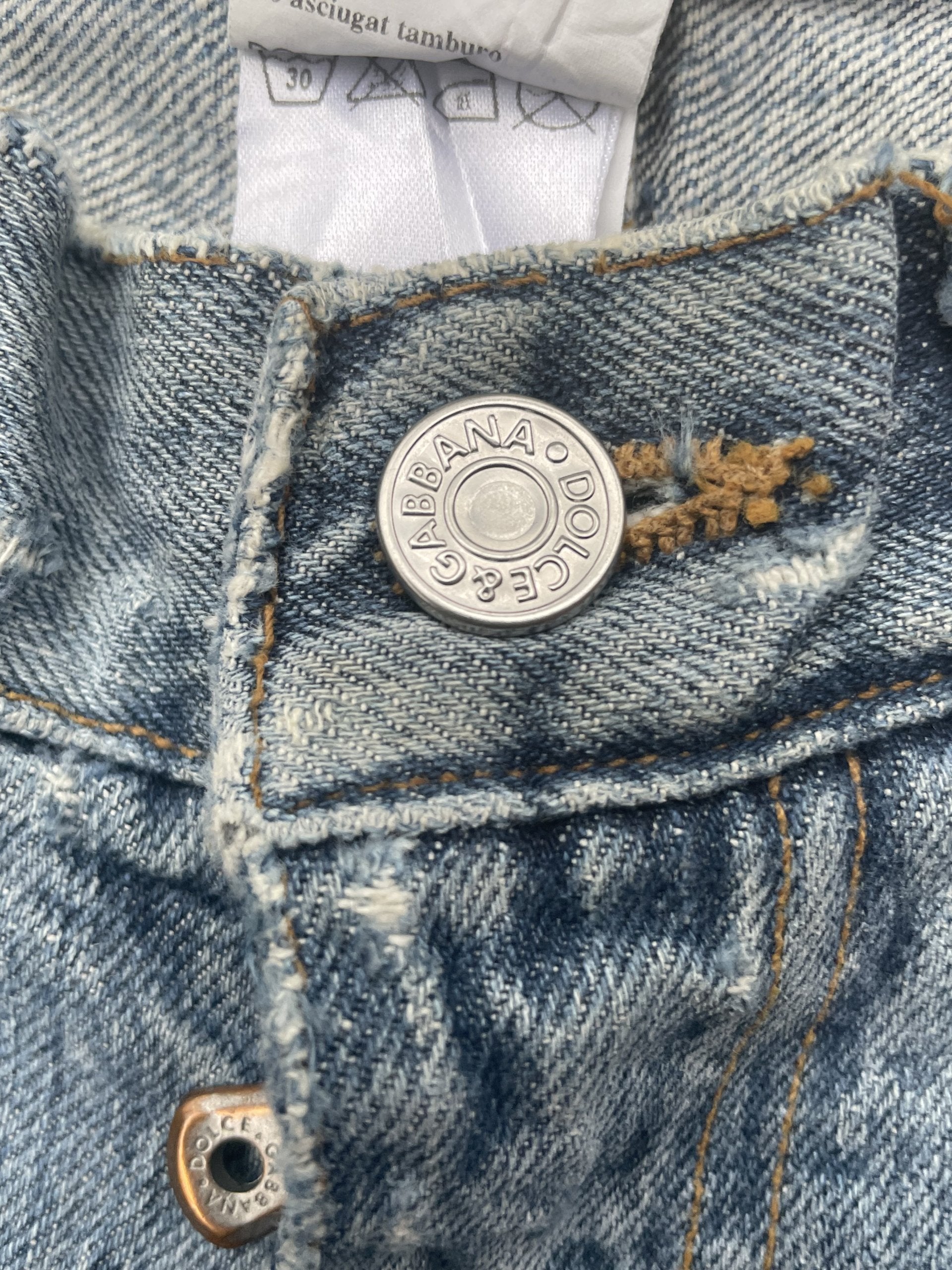Vintage Dolce Gabbana Distresed Denim