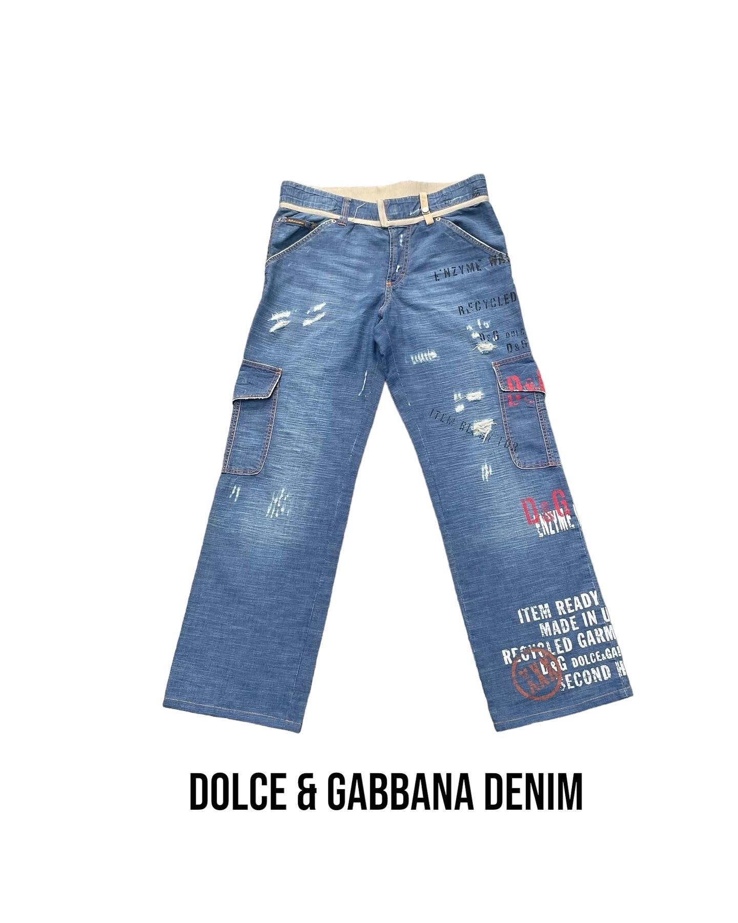 Vintage Dolce & Gabbana Distresed Denim