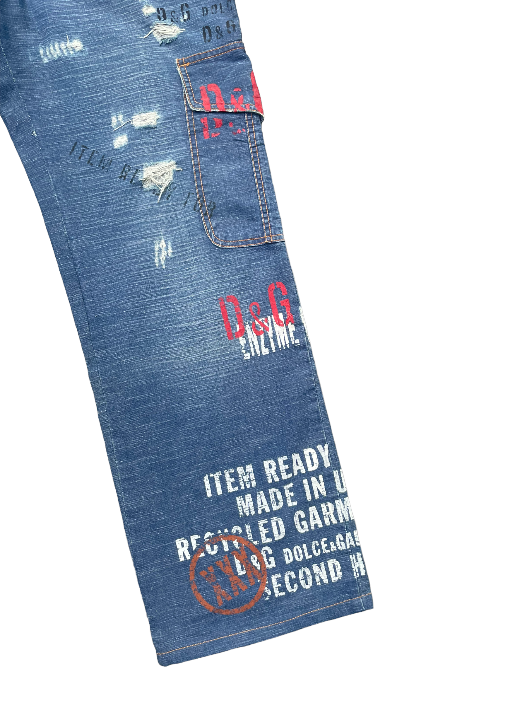 Vintage Dolce & Gabbana Distresed Denim
