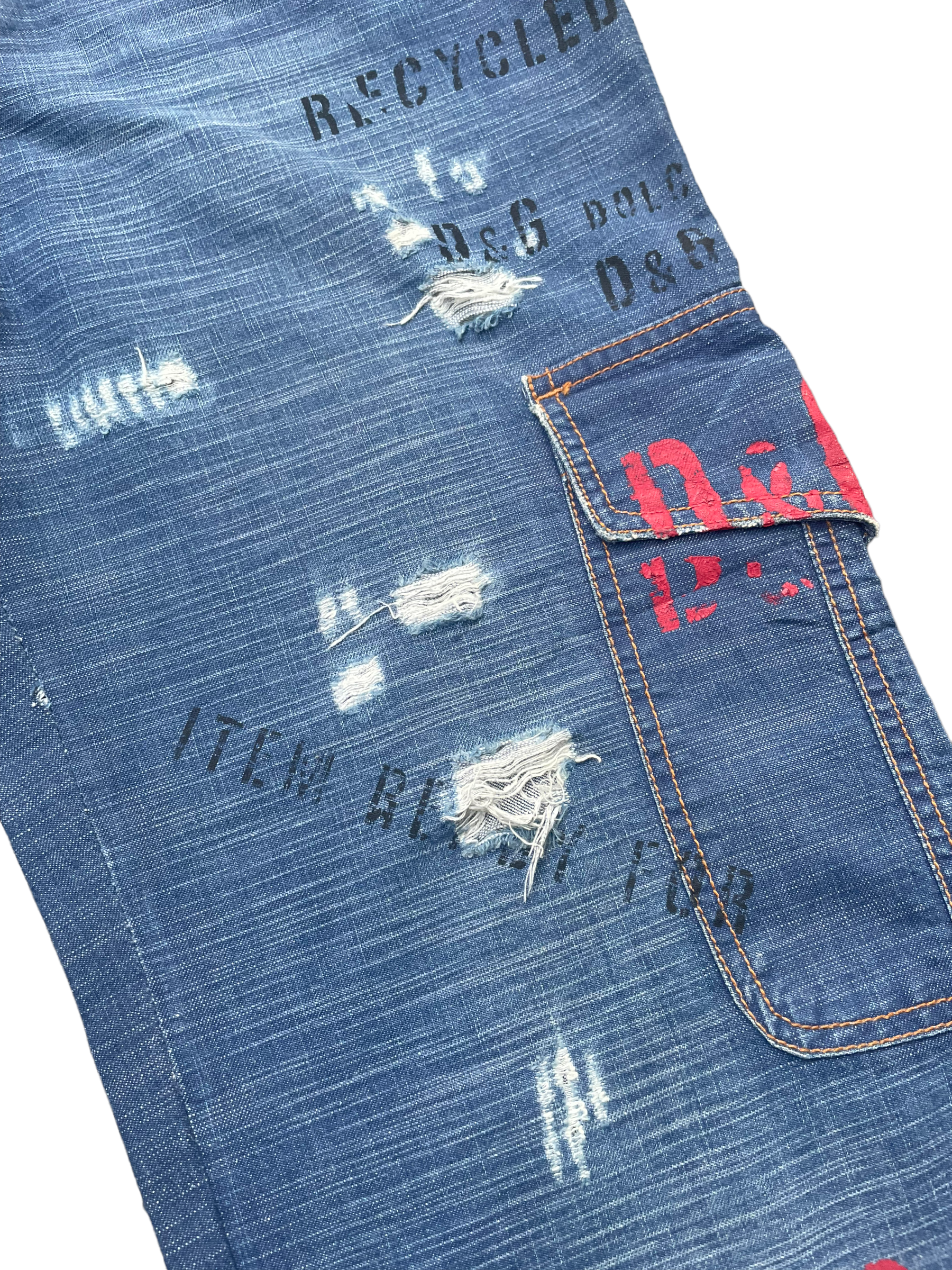 Vintage Dolce & Gabbana Distresed Denim