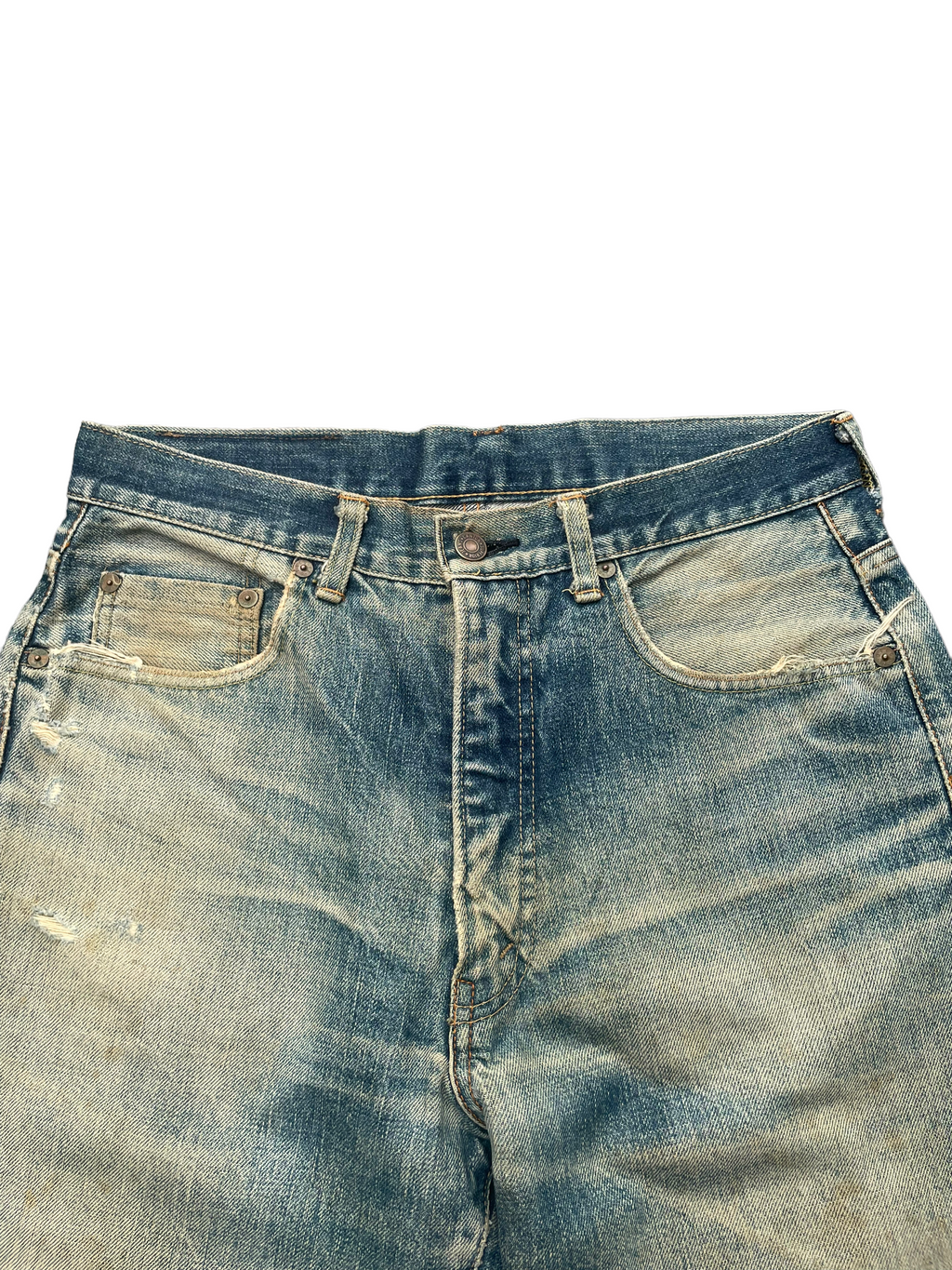 Vintage Canton Selvedge Distressed Denim