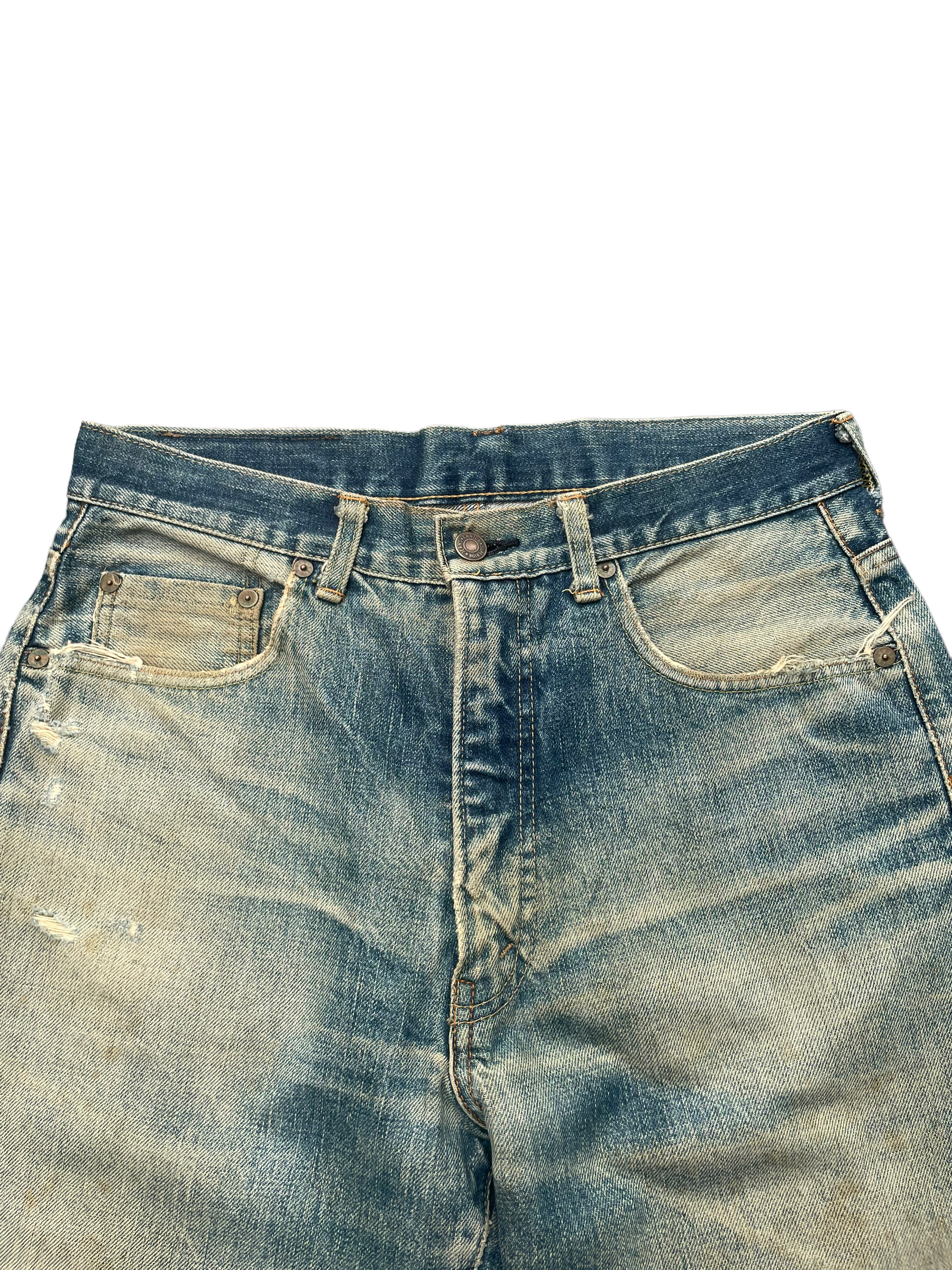 Vintage Canton Selvedge Distressed Denim