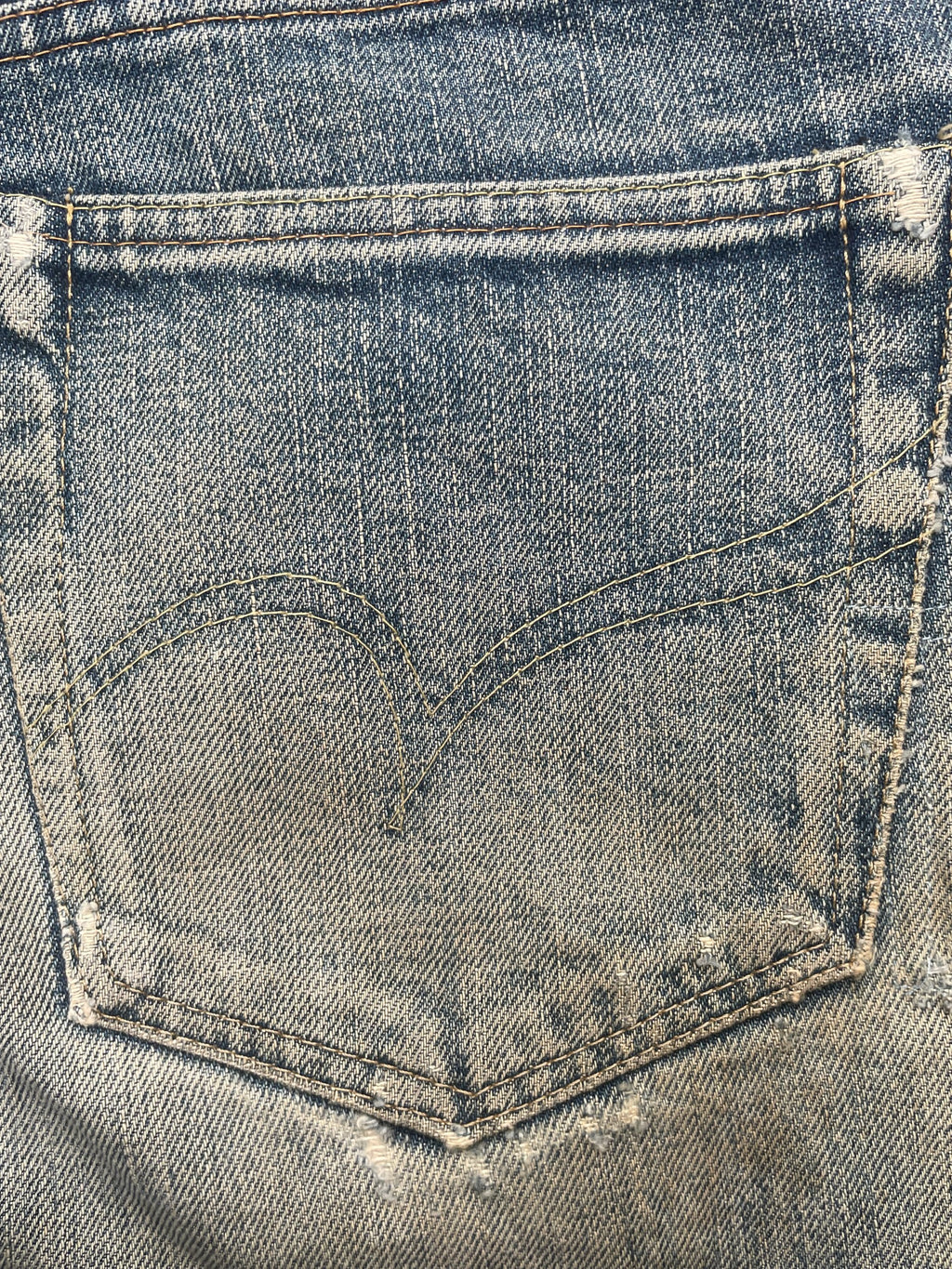 Vintage Canton Selvedge Distressed Denim
