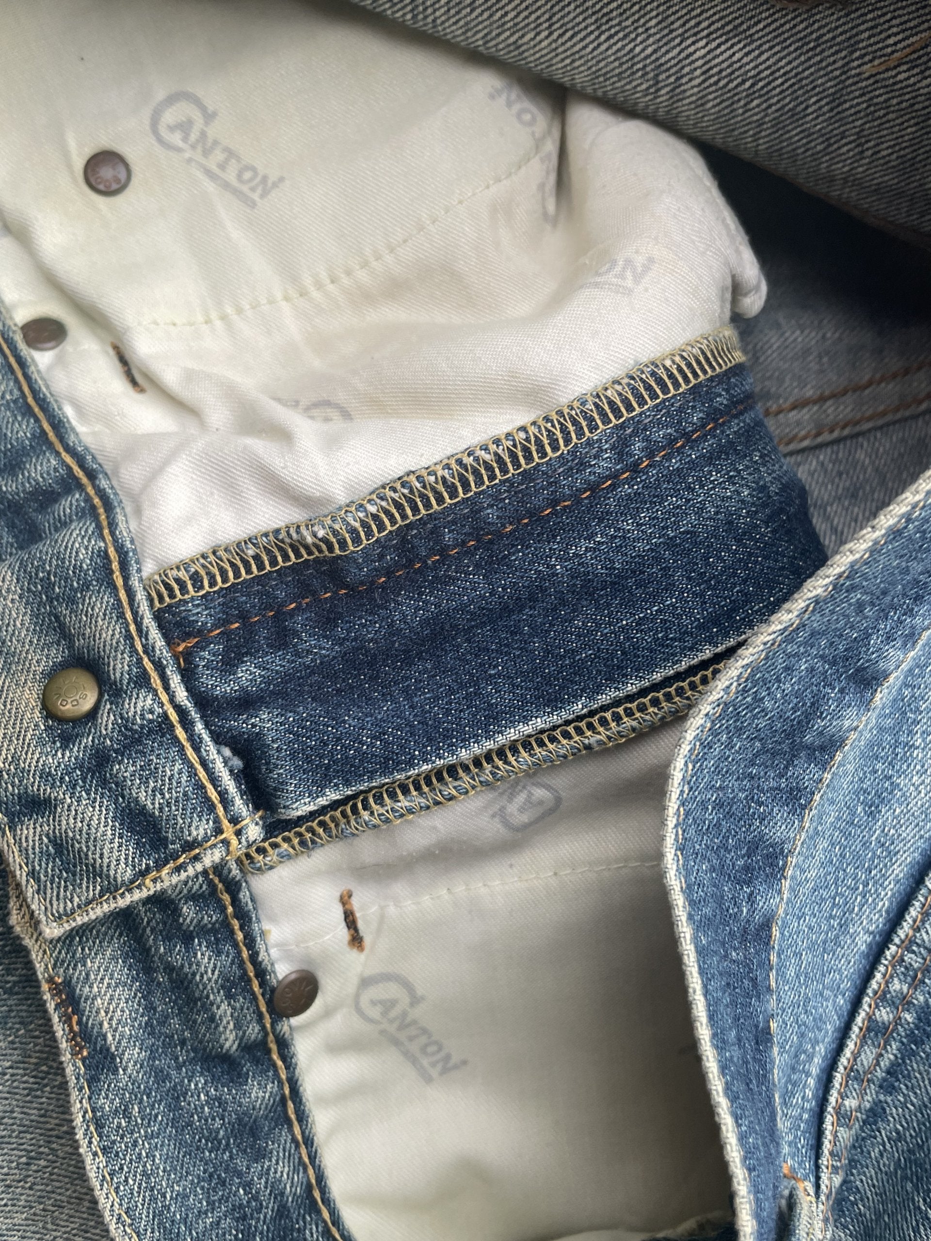 Vintage Canton Selvedge Distressed Denim