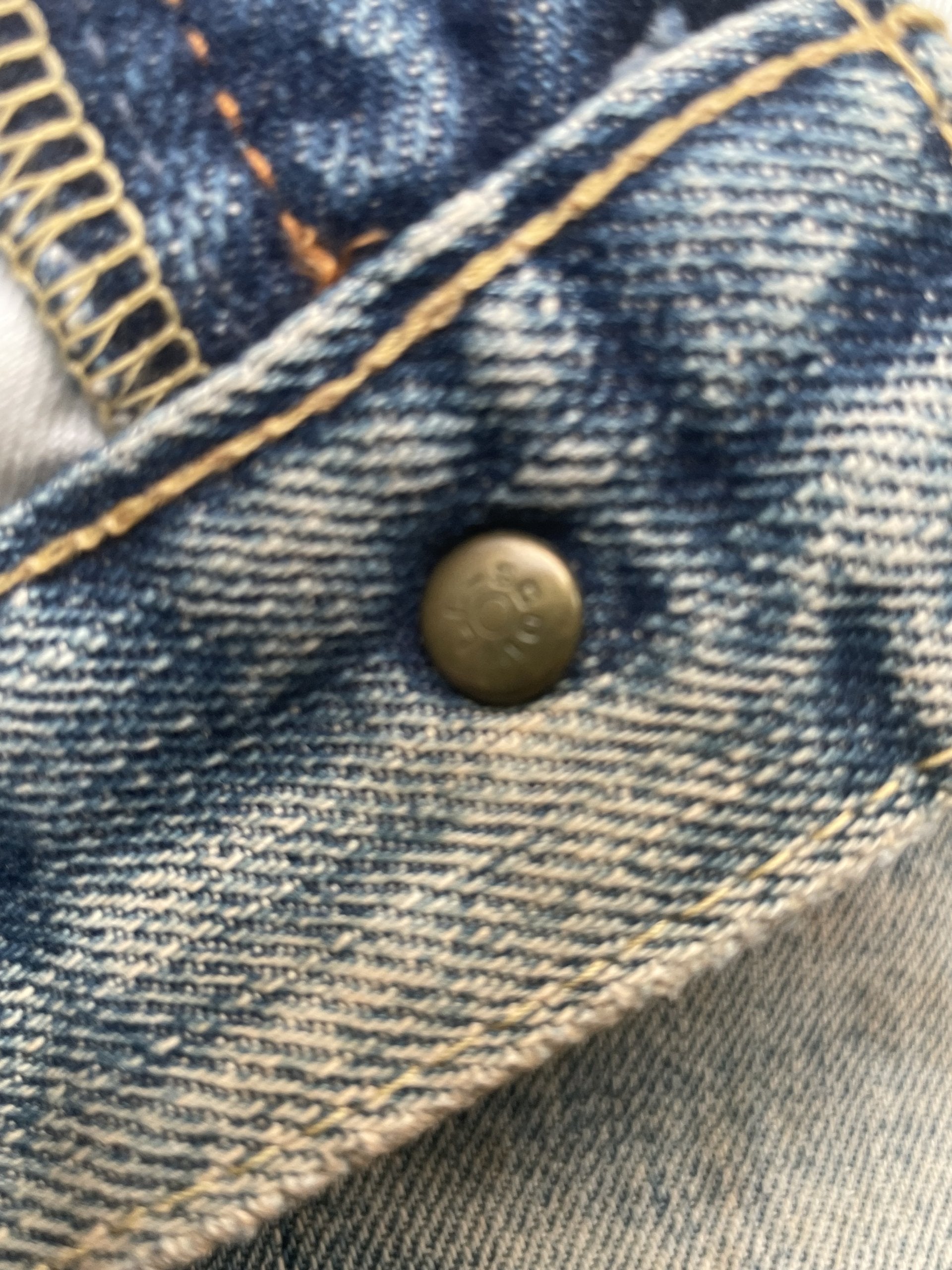 Vintage Canton Selvedge Distressed Denim