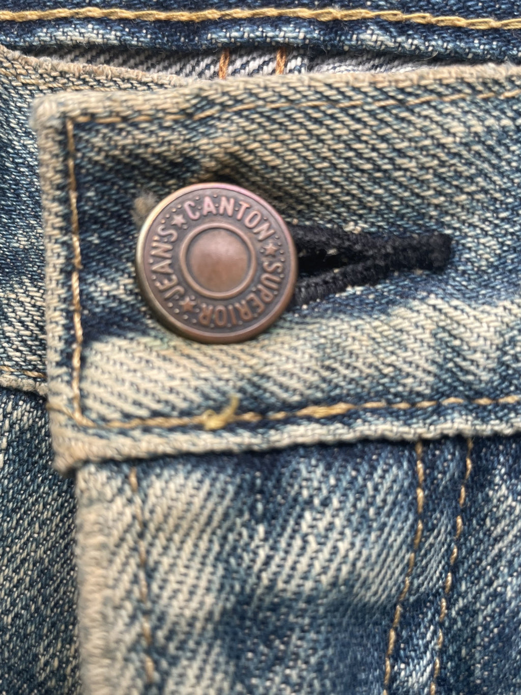 Vintage Canton Selvedge Distressed Denim