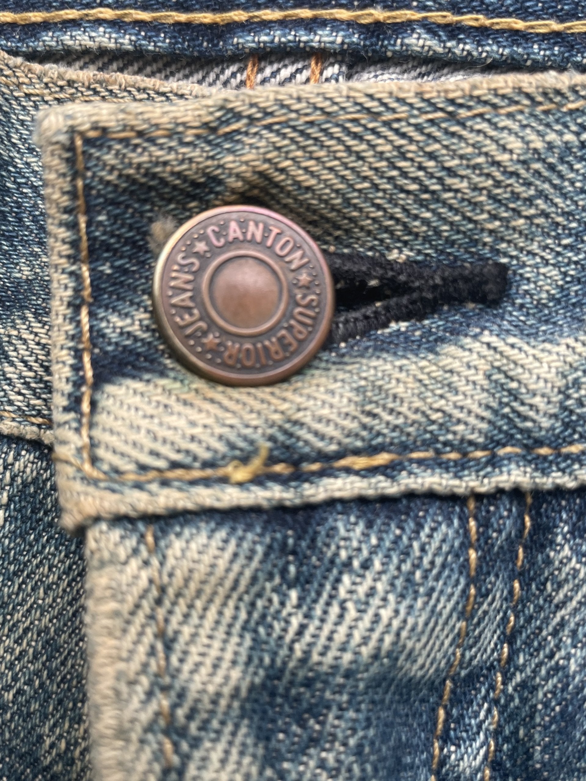 Vintage Canton Selvedge Distressed Denim