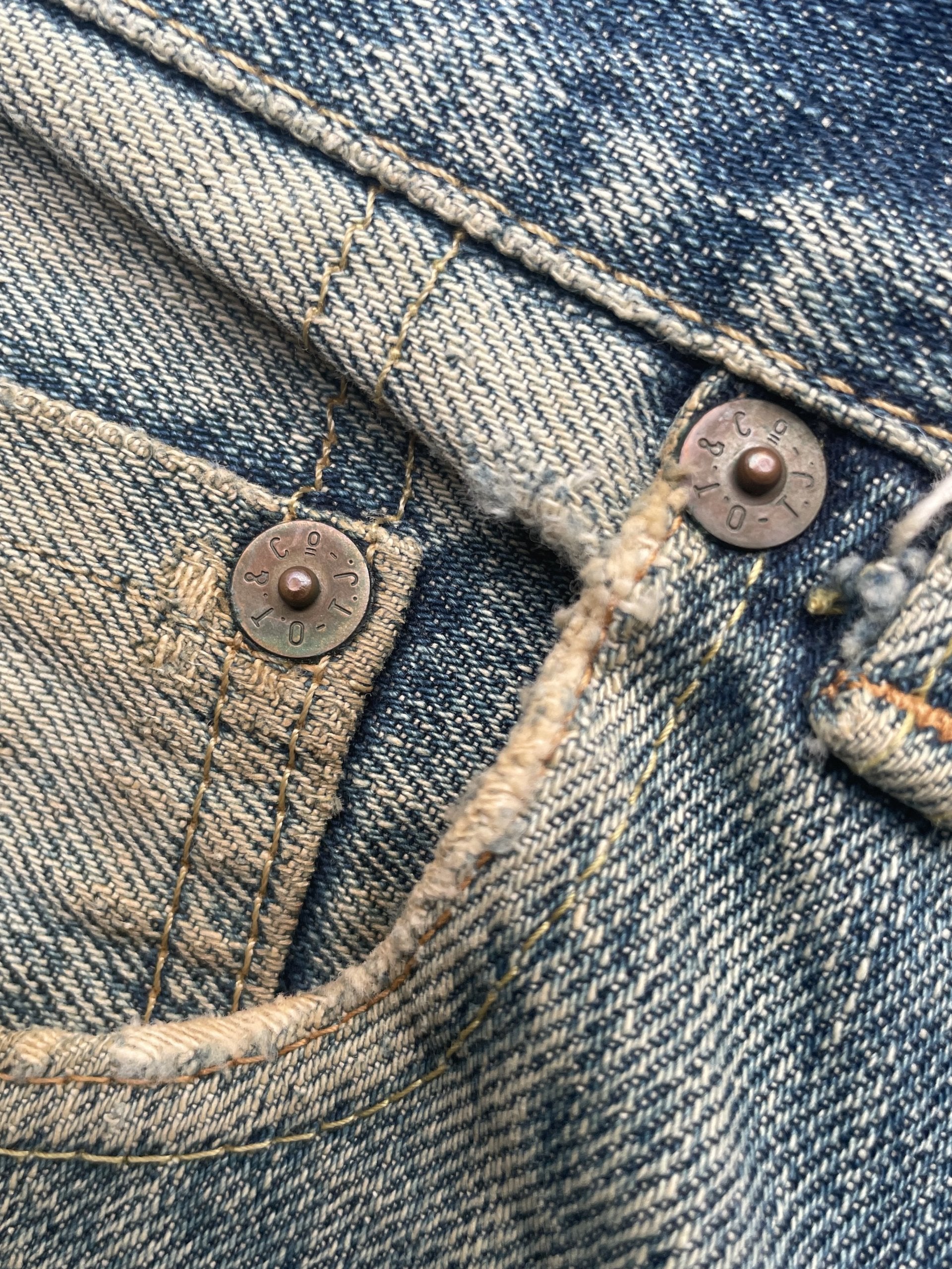 Vintage Canton Selvedge Distressed Denim