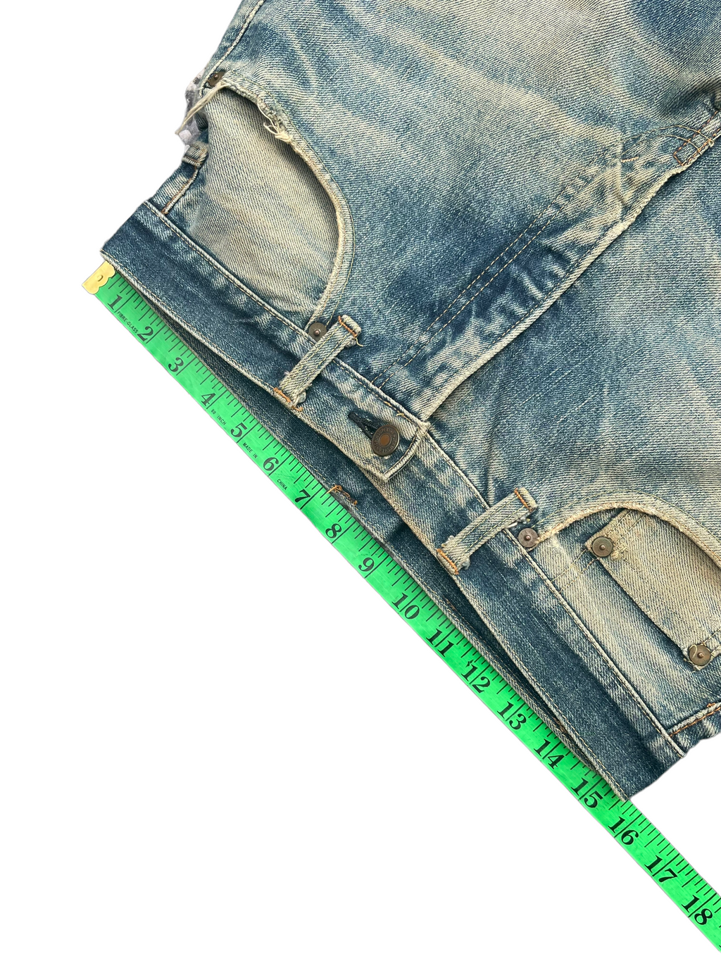 Vintage Canton Selvedge Distressed Denim