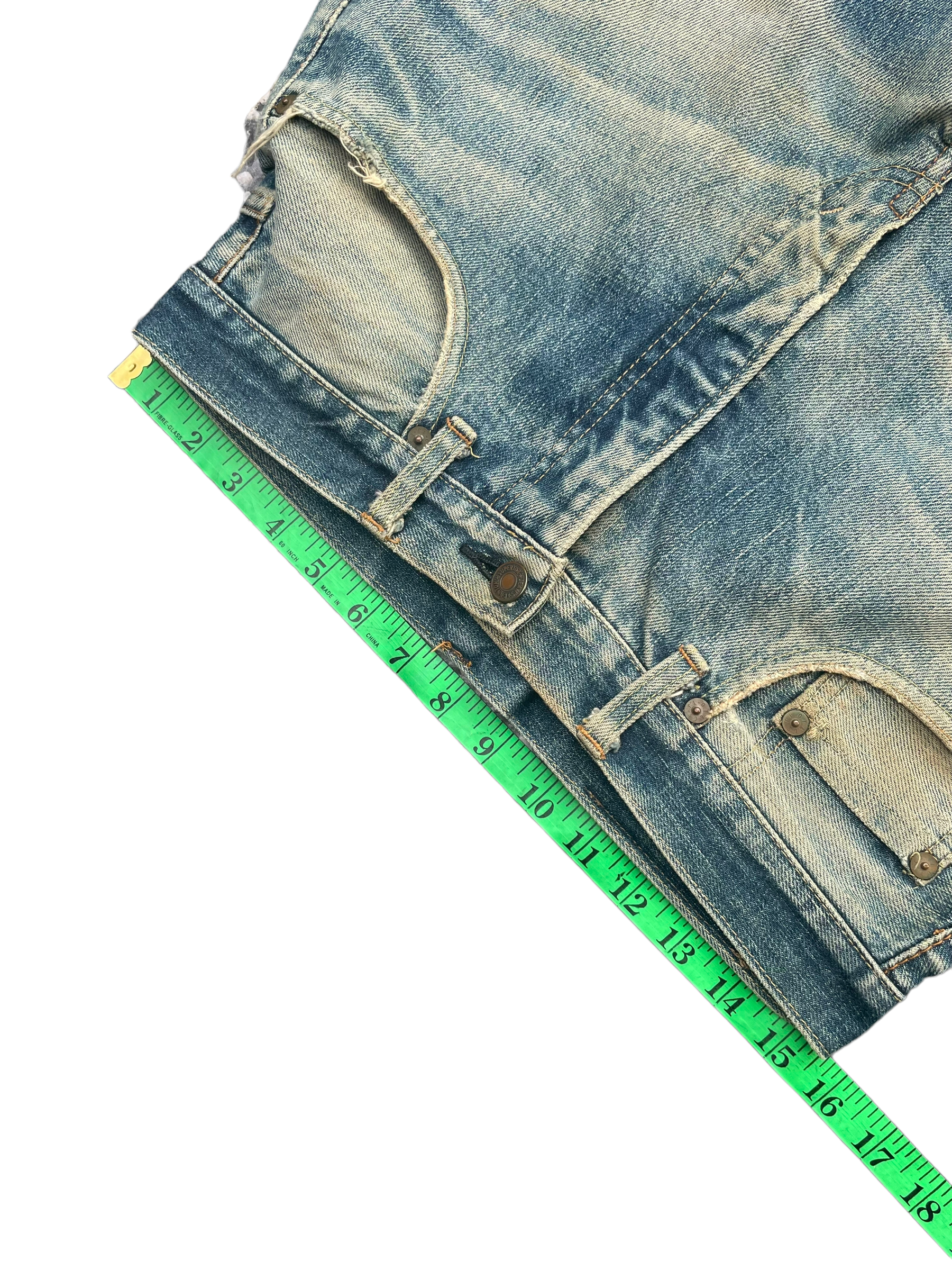 Vintage Canton Selvedge Distressed Denim