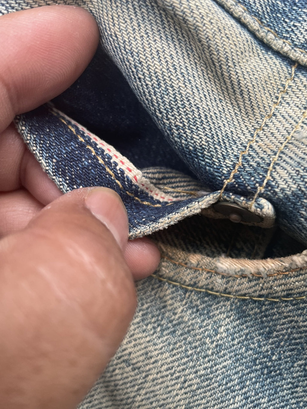 Vintage Canton Selvedge Distressed Denim