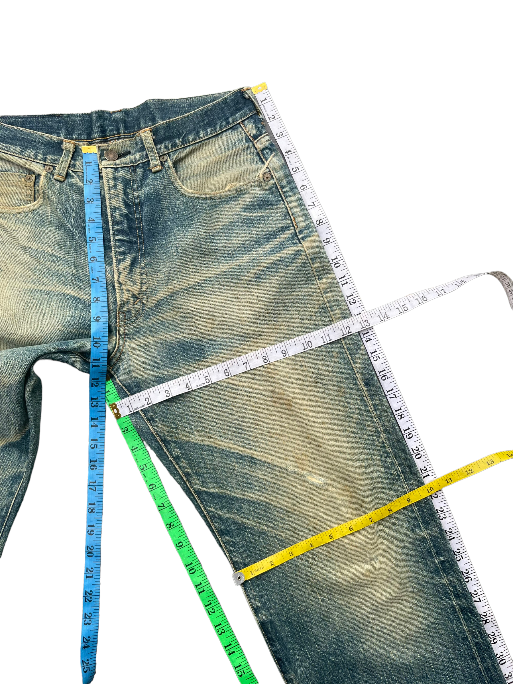 Vintage Canton Selvedge Distressed Denim