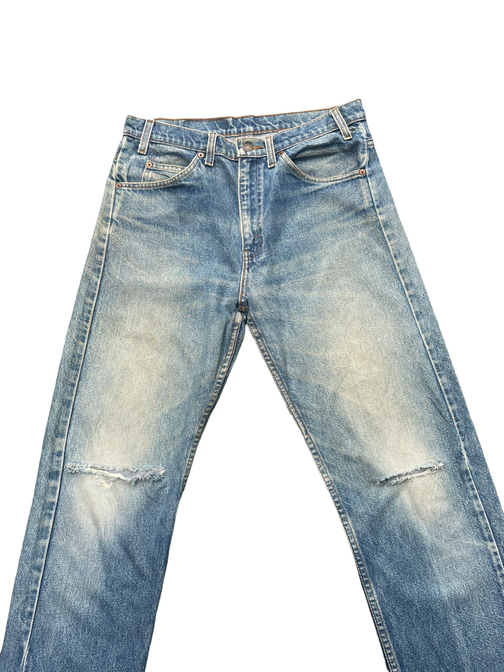 Vintage 1995 Levis 505 e Orange Tag Distressed