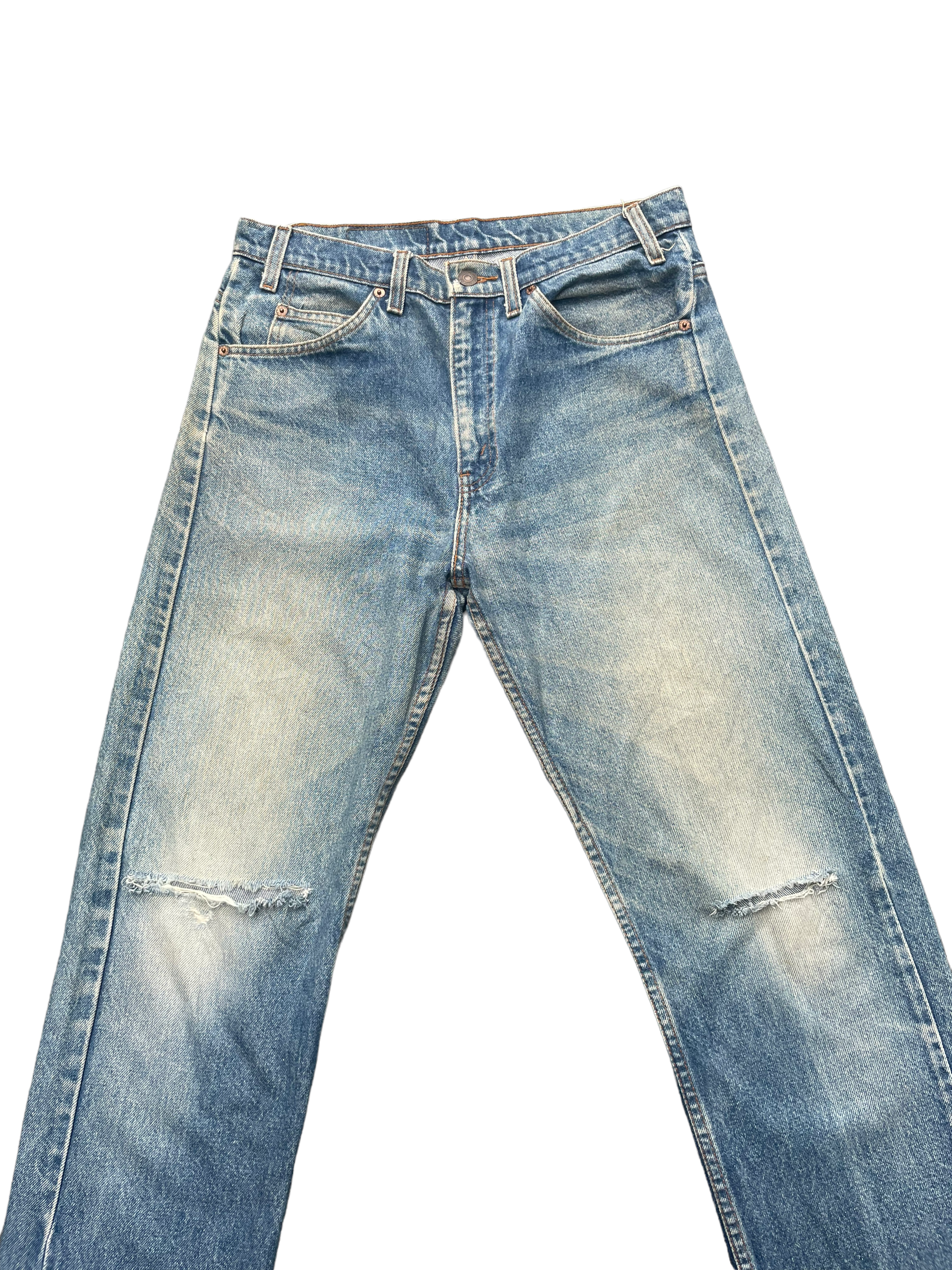 Vintage 1995 Levis 505 e Orange Tag Distressed