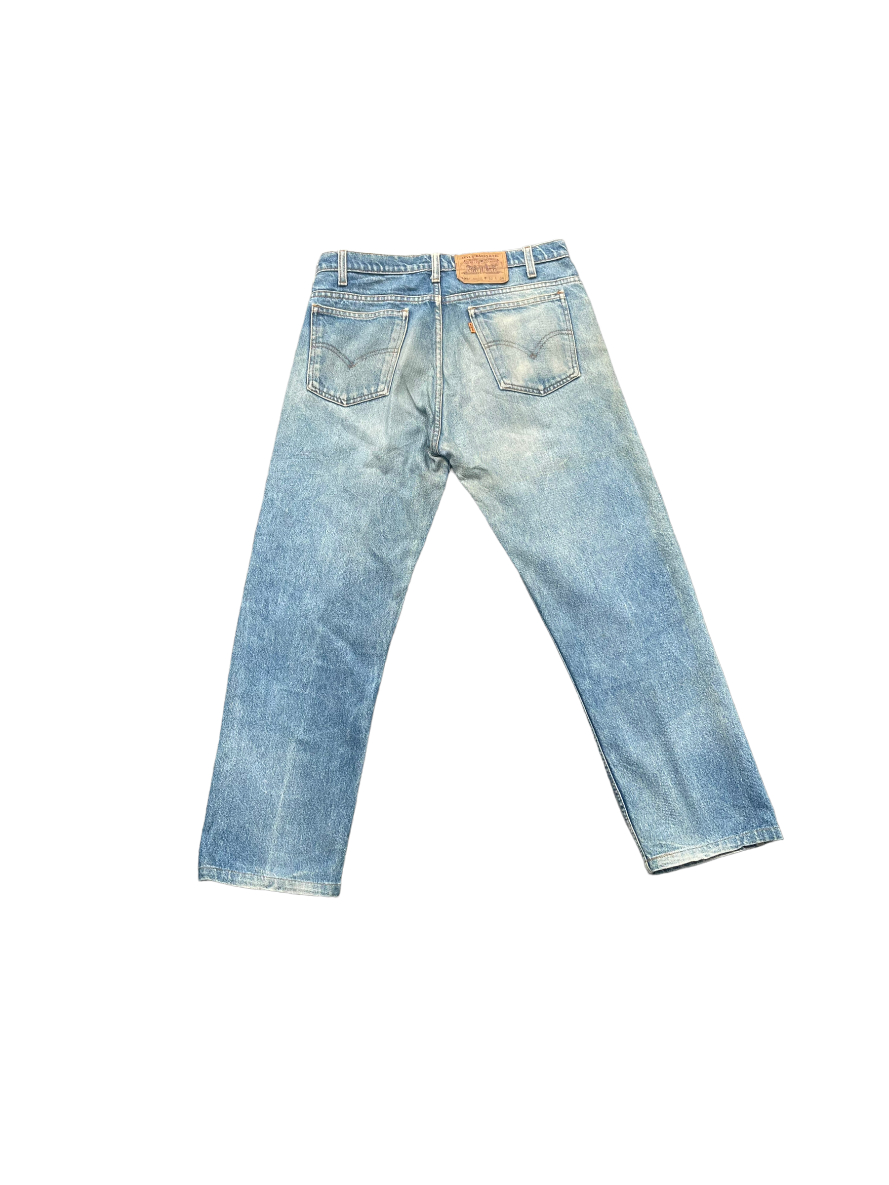 Vintage 1995 Levis 505 e Orange Tag Distressed