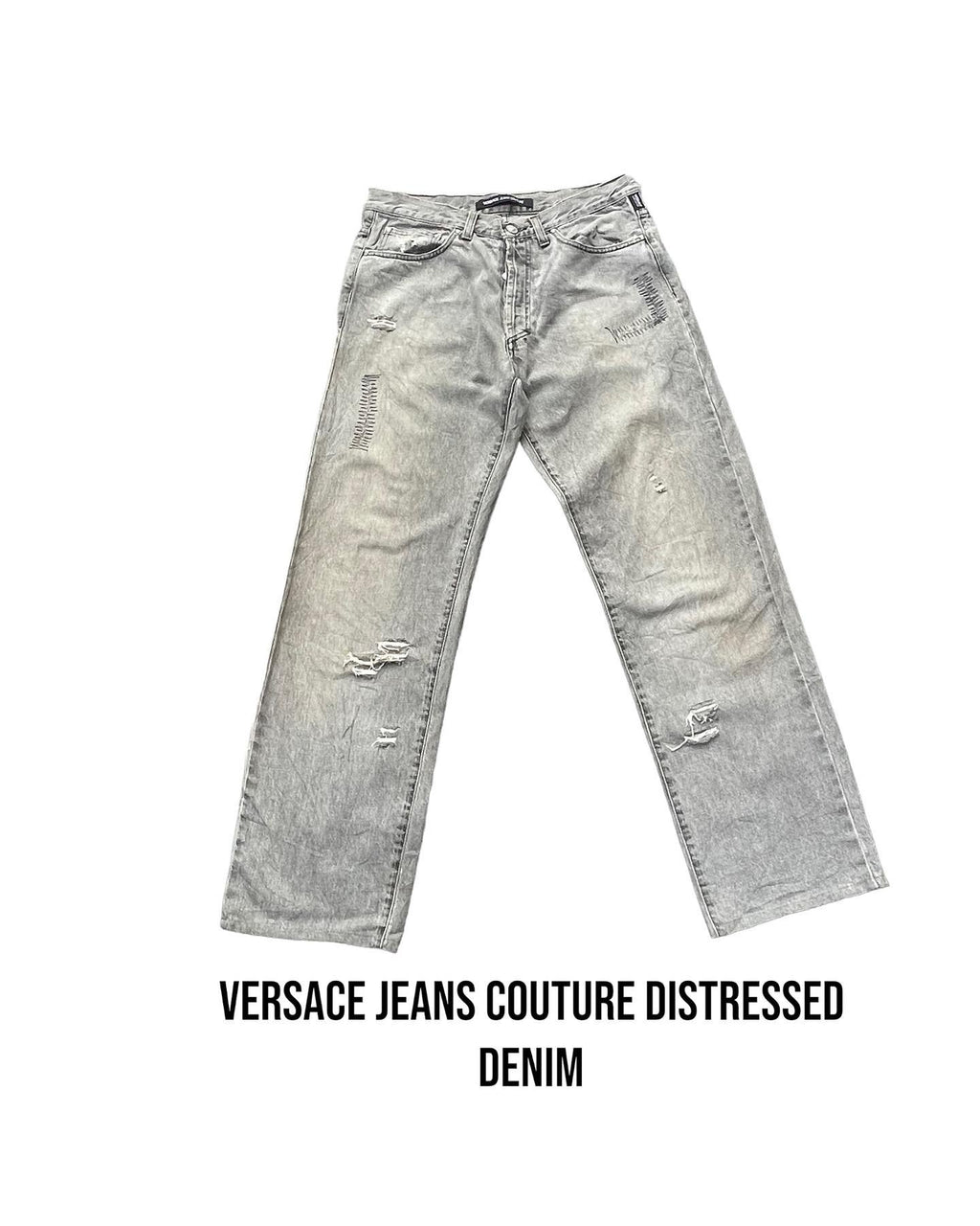 Versace Jeans Couture Distressed Denim