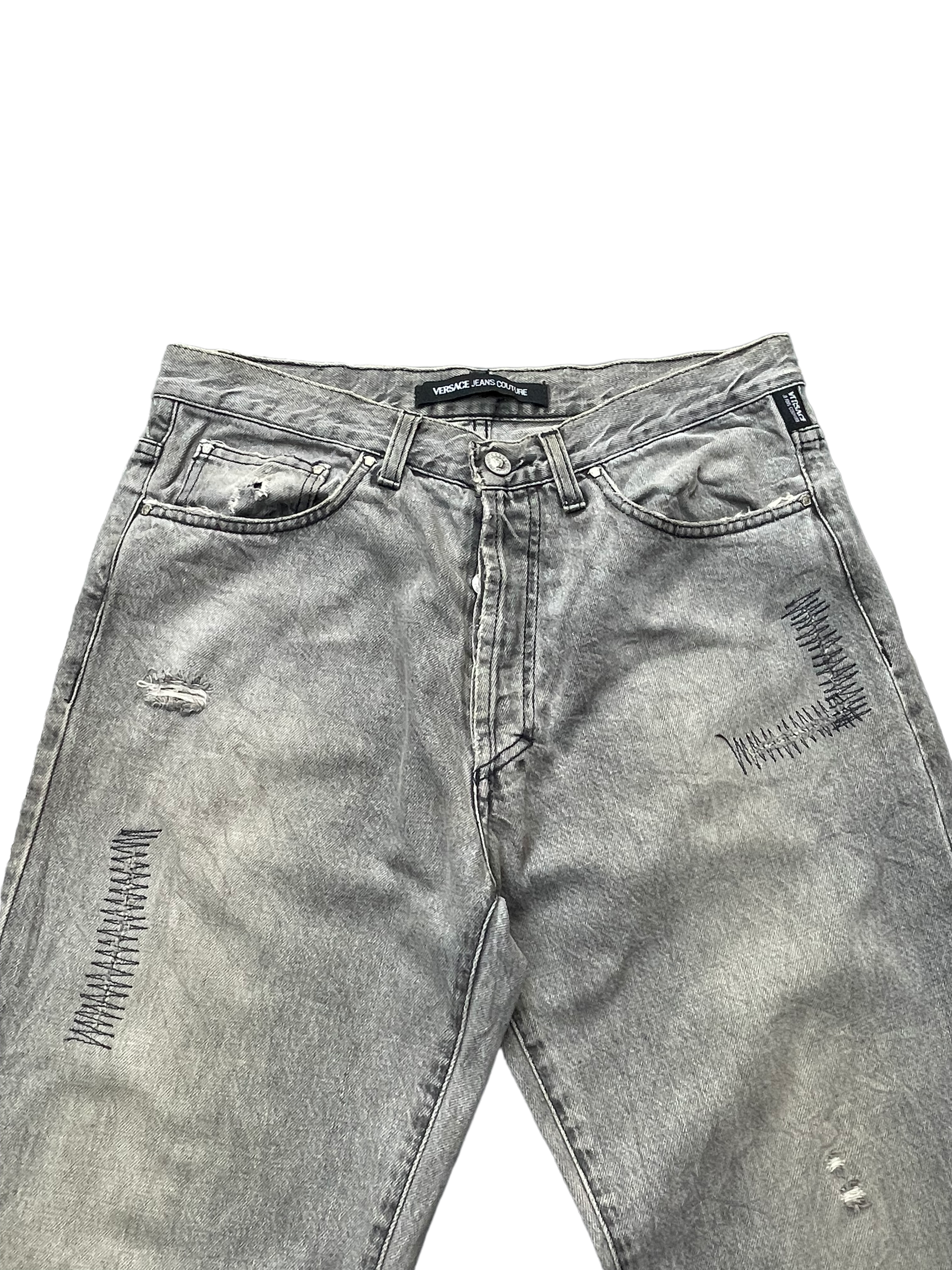 Versace Jeans Couture Distressed Denim