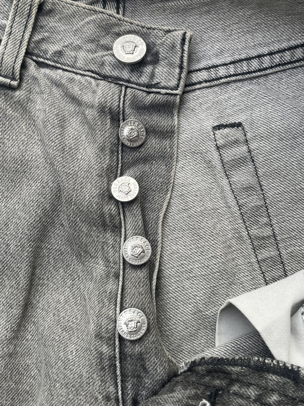 Versace Jeans Couture Distressed Denim