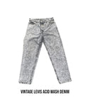 Vintage Levis Acid Wash Black Tag Denim