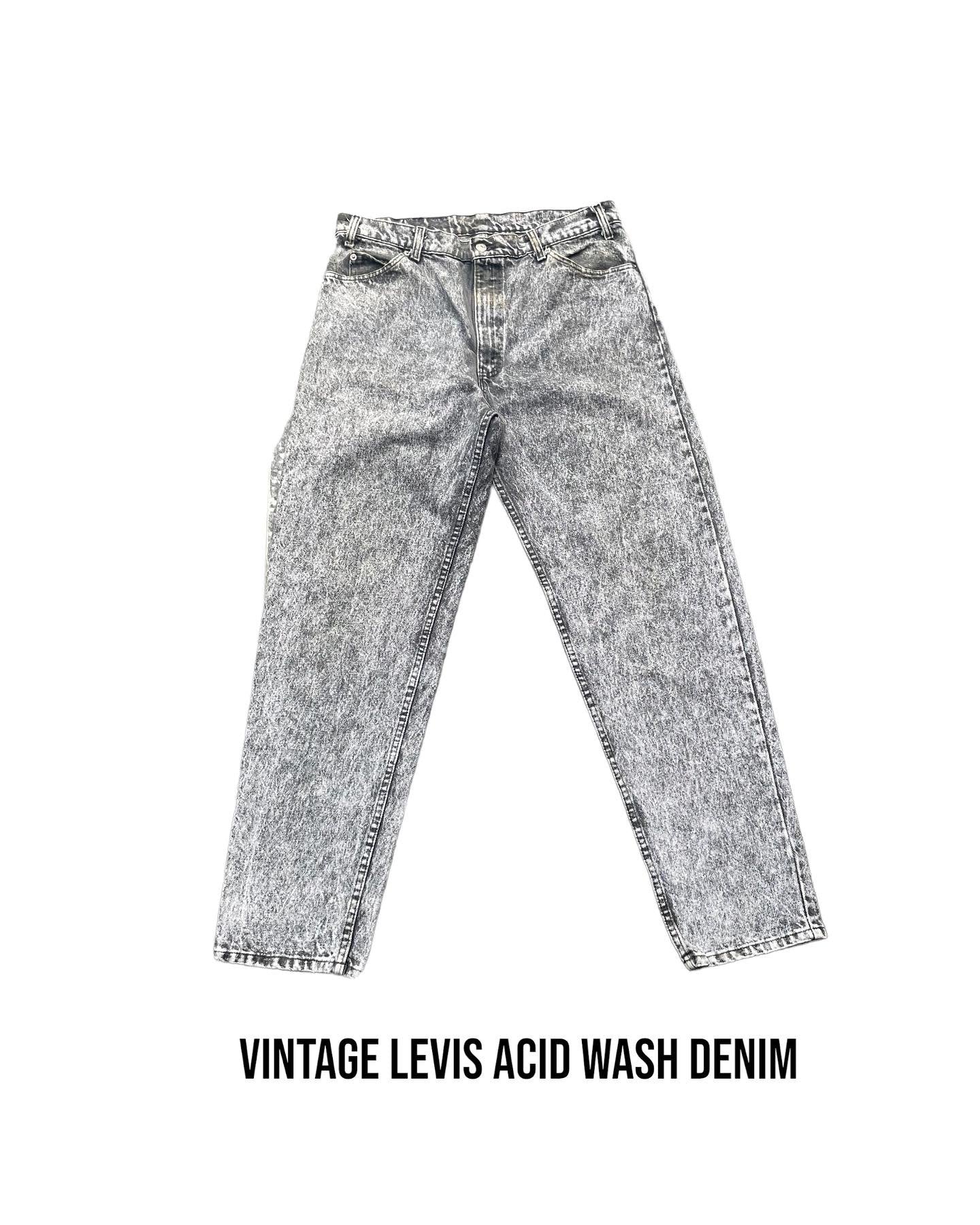 Vintage Levis Acid Wash Black Tag Denim