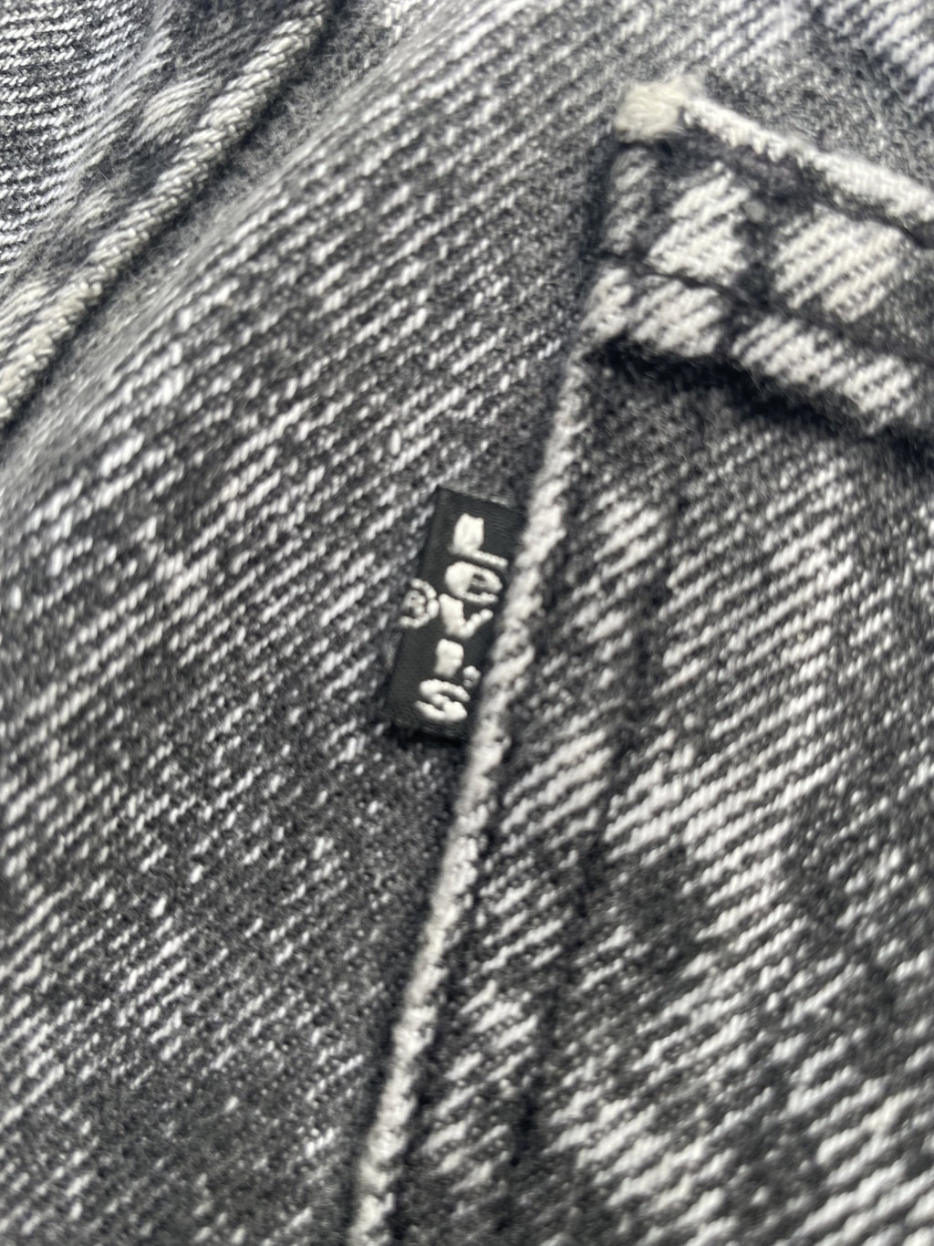 Vintage Levis Acid Wash Black Tag Denim