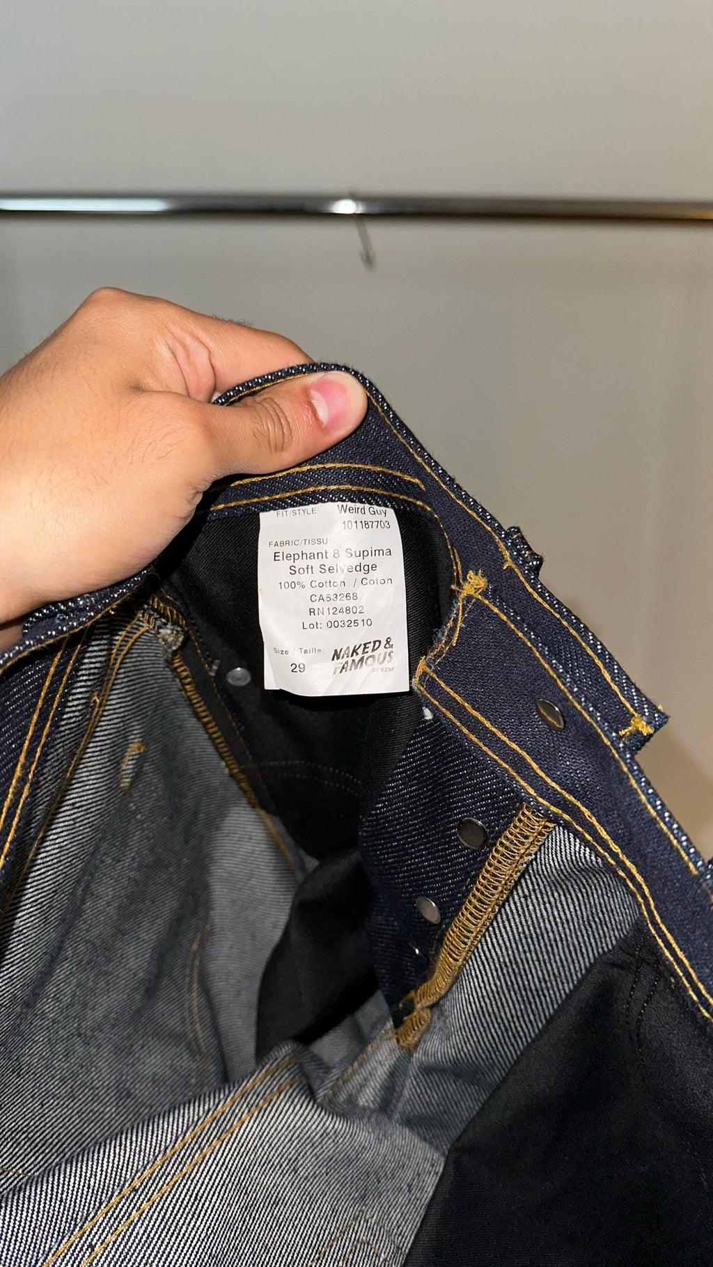 Naked & Famous Supima Elephant 8