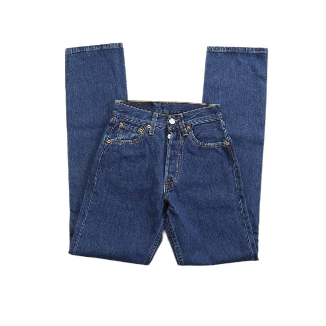 VINTAGE LEVI’S 501 DEADSTOCK DARK WASH BUTTON FLY JEANS