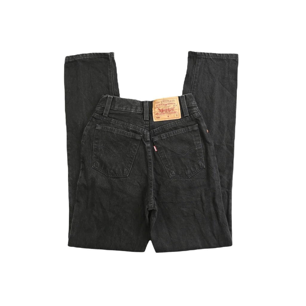 VINTAGE LEVIS 501 BLACK HIGH WAISTED JEANS 23 Regular price
