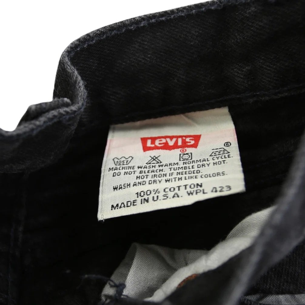 VINTAGE LEVIS 501 BLACK HIGH WAISTED JEANS 23 Regular price
