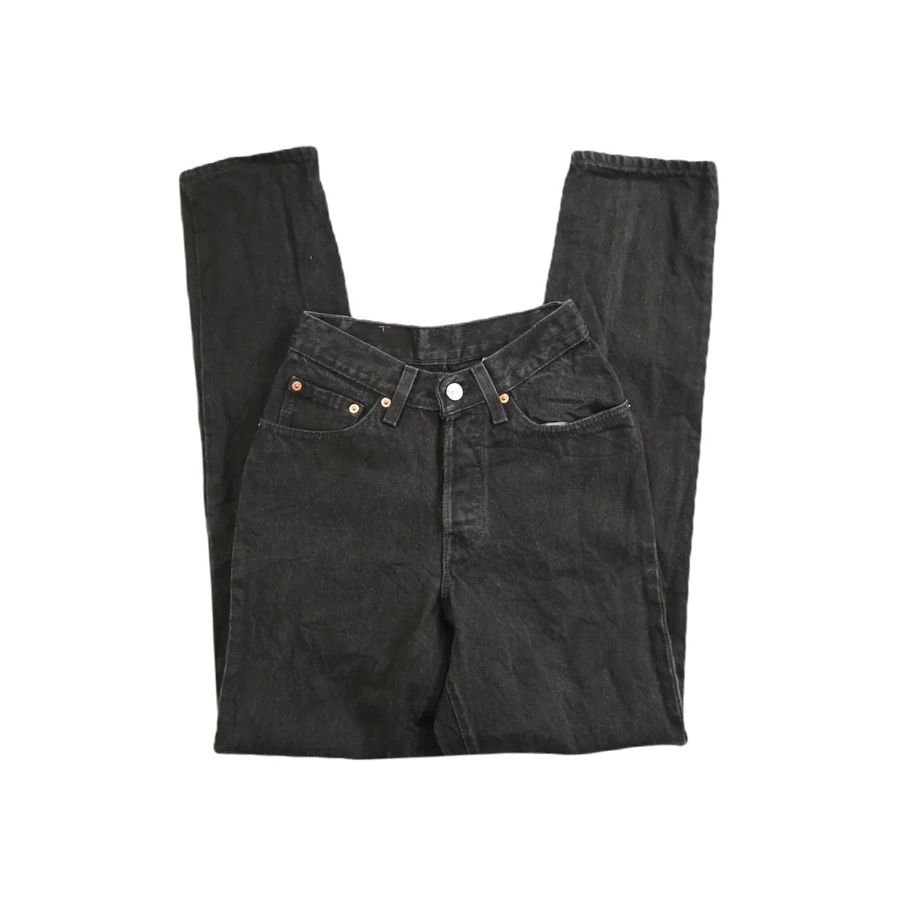 VINTAGE LEVIS 501 BLACK HIGH WAISTED JEANS 23 Regular price