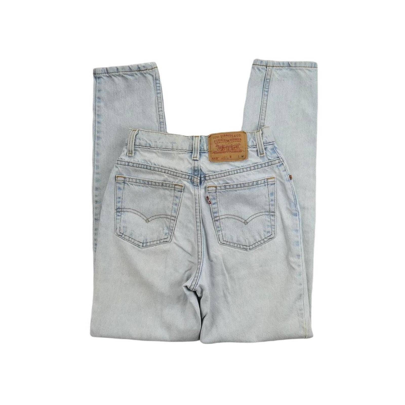 VINTAGE LEVIS W24/25 512 LIGHT-MEDIUM WASH HIGH WAISTED JEANS