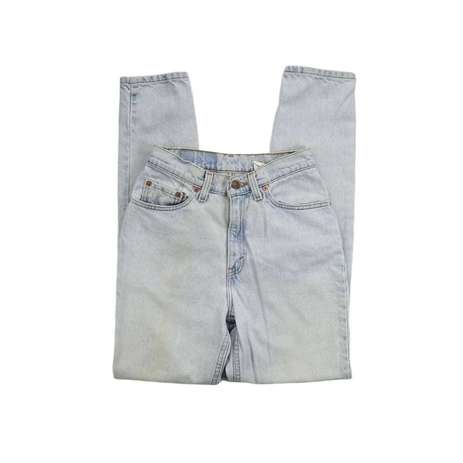 VINTAGE LEVIS W24/25 512 LIGHT-MEDIUM WASH HIGH WAISTED JEANS