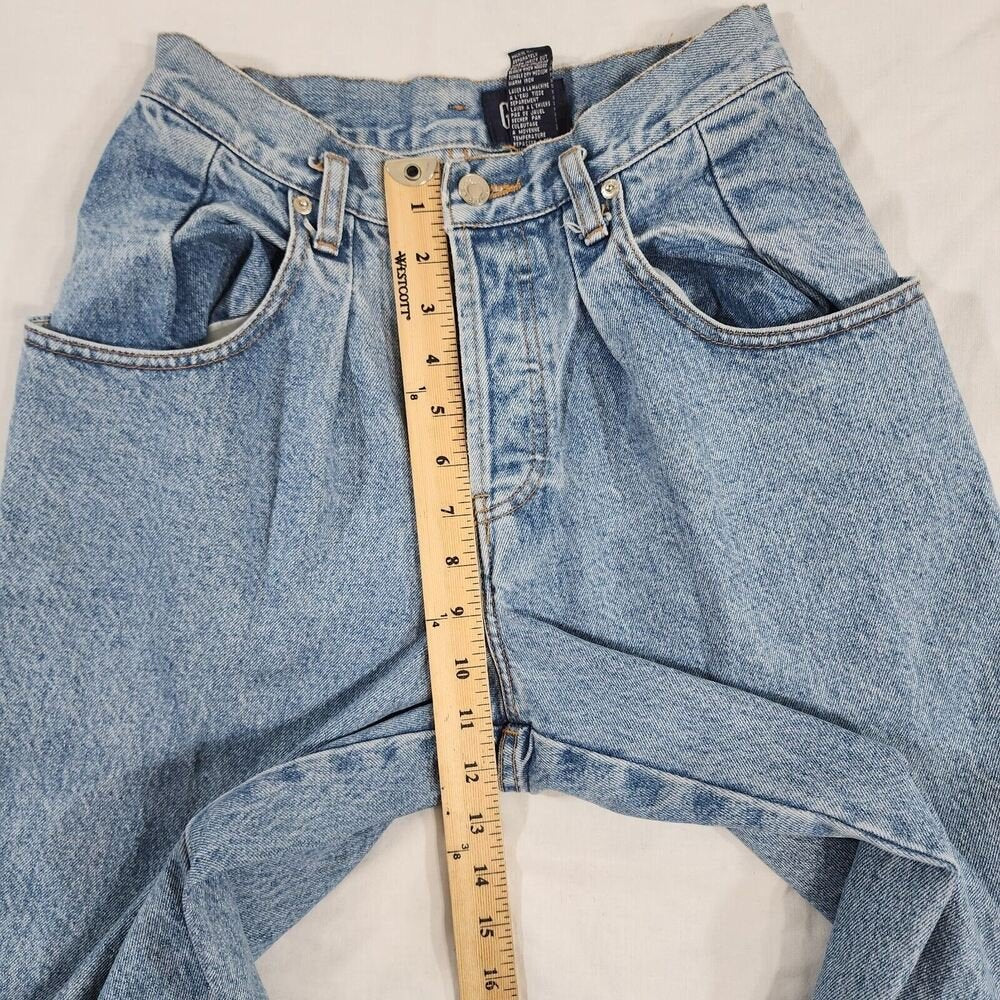 Vintage Gap Jeans Women's 7/8 High Rise Tapered Medium Wash Button Fly 26X30 GOOD