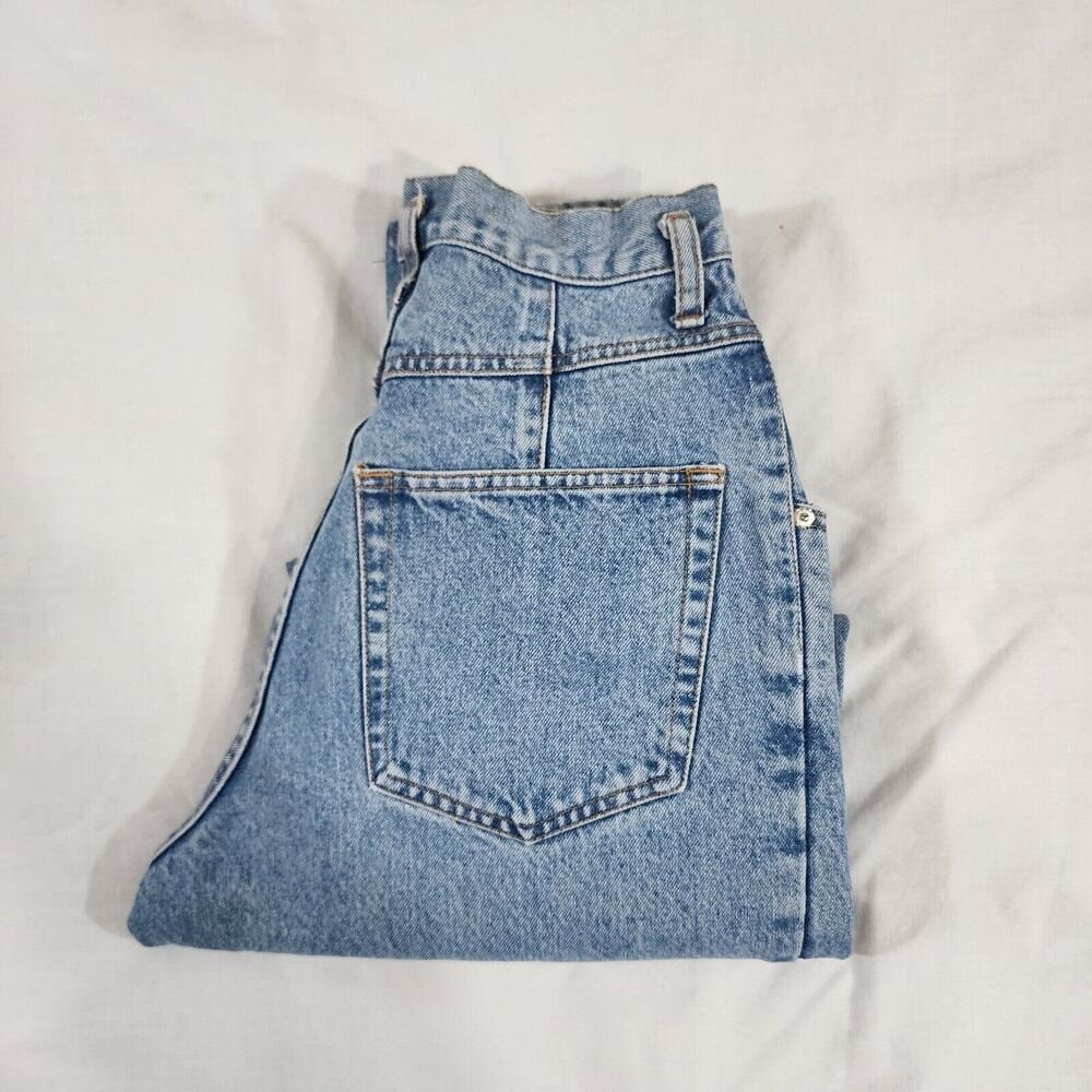 Vintage Gap Jeans Women's 7/8 High Rise Tapered Medium Wash Button Fly 26X30 GOOD