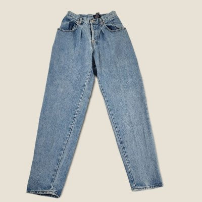 Vintage Gap Jeans Women's 7/8 High Rise Tapered Medium Wash Button Fly 26X30 GOOD