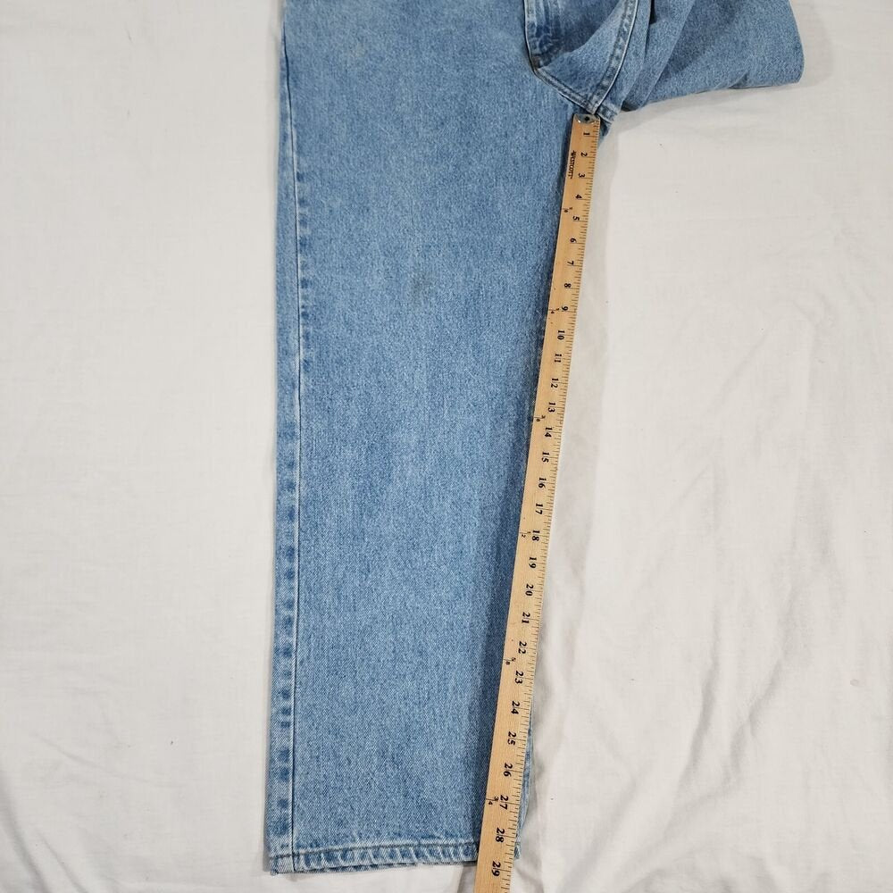 Vintage Lee Regular Straight Legs Jeans Blue Light Wash 38x30 REAL 34W - GOOD
