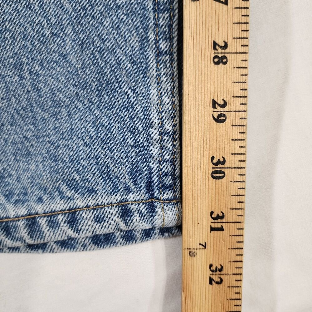 Vintage Calvin Klein Jeans Mens Straight Leg 36w / 31L Stonewash Blue - GOOD