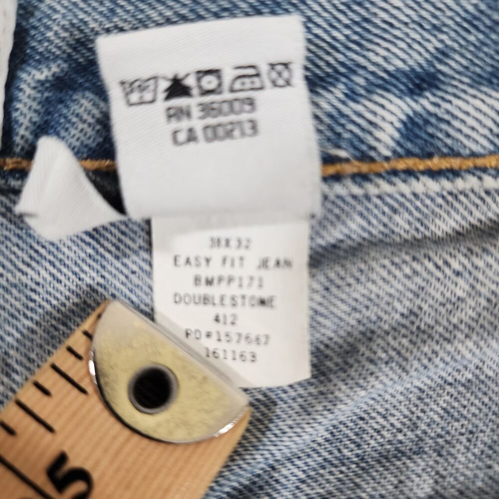 Vintage Calvin Klein Jeans Mens Straight Leg 36w / 31L Stonewash Blue - GOOD