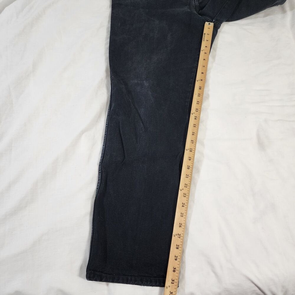 Harley Davidson Jeans Black Vintage Mens 42x32 Biker Denim USA Made Motorcycle - GOOD