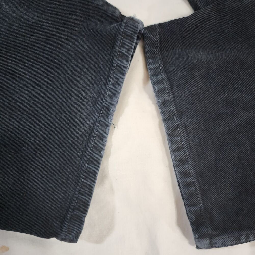 Harley Davidson Jeans Black Vintage Mens 42x32 Biker Denim USA Made Motorcycle - GOOD