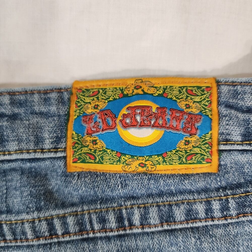 Vintage ZB Jeans Women's Embroidered Hippie Bootcut Jeans Mermaid Size 13 - GOOD