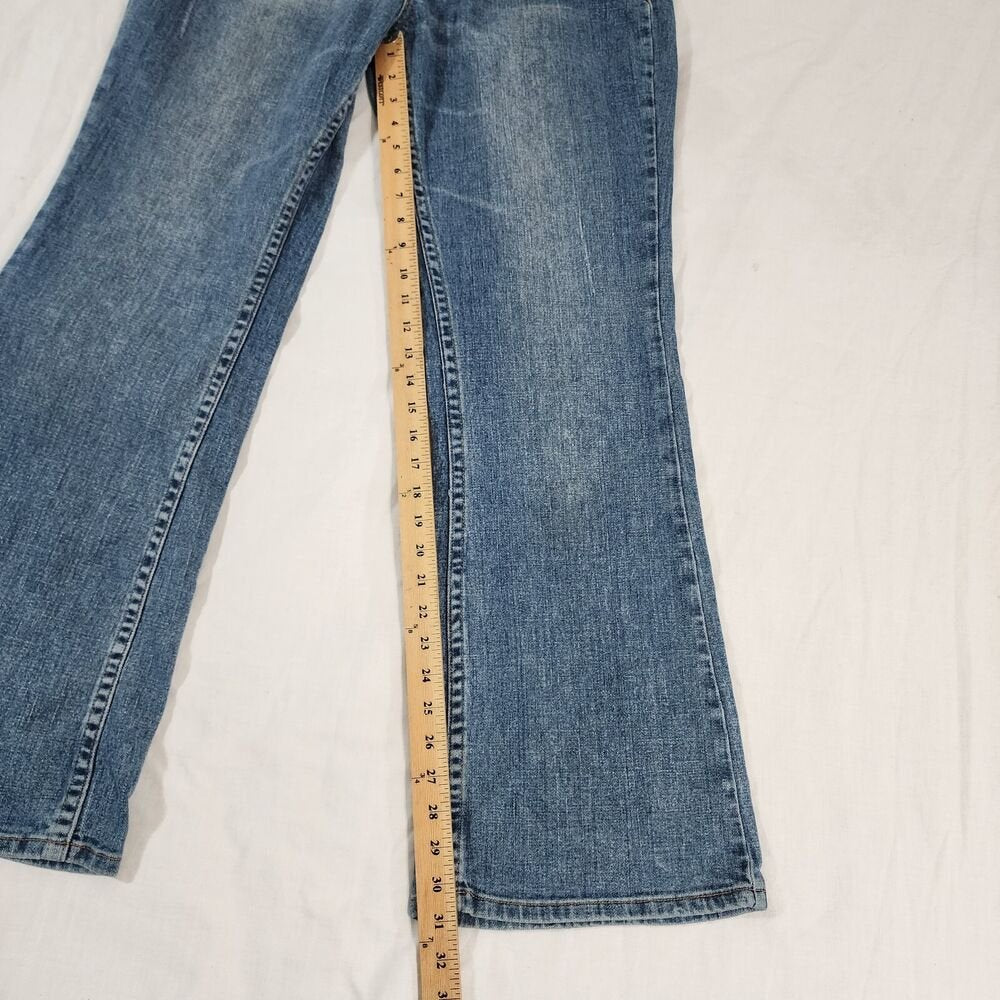 Vintage ZB Jeans Women's Embroidered Hippie Bootcut Jeans Mermaid Size 13 - GOOD